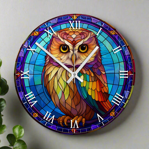 Millie the Little Owl Suncatcher Effect Clock
